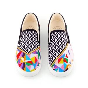 Inkkas Unisex Blake Slip On Geometric Slip On Shoe Women’s 11 Men’s 9